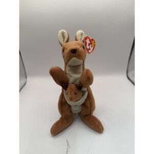 TY Beanie Baby -1996  POUCH the Kangaroo (7 inch)